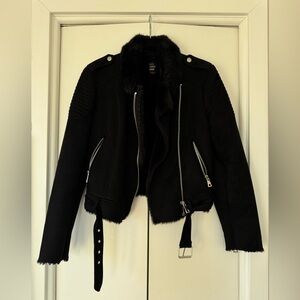Zara black biker jacket. Size small. Great condition.